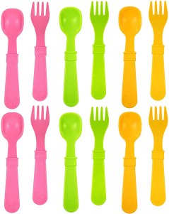 Re Play Fork and Spoon Set for Toddlers