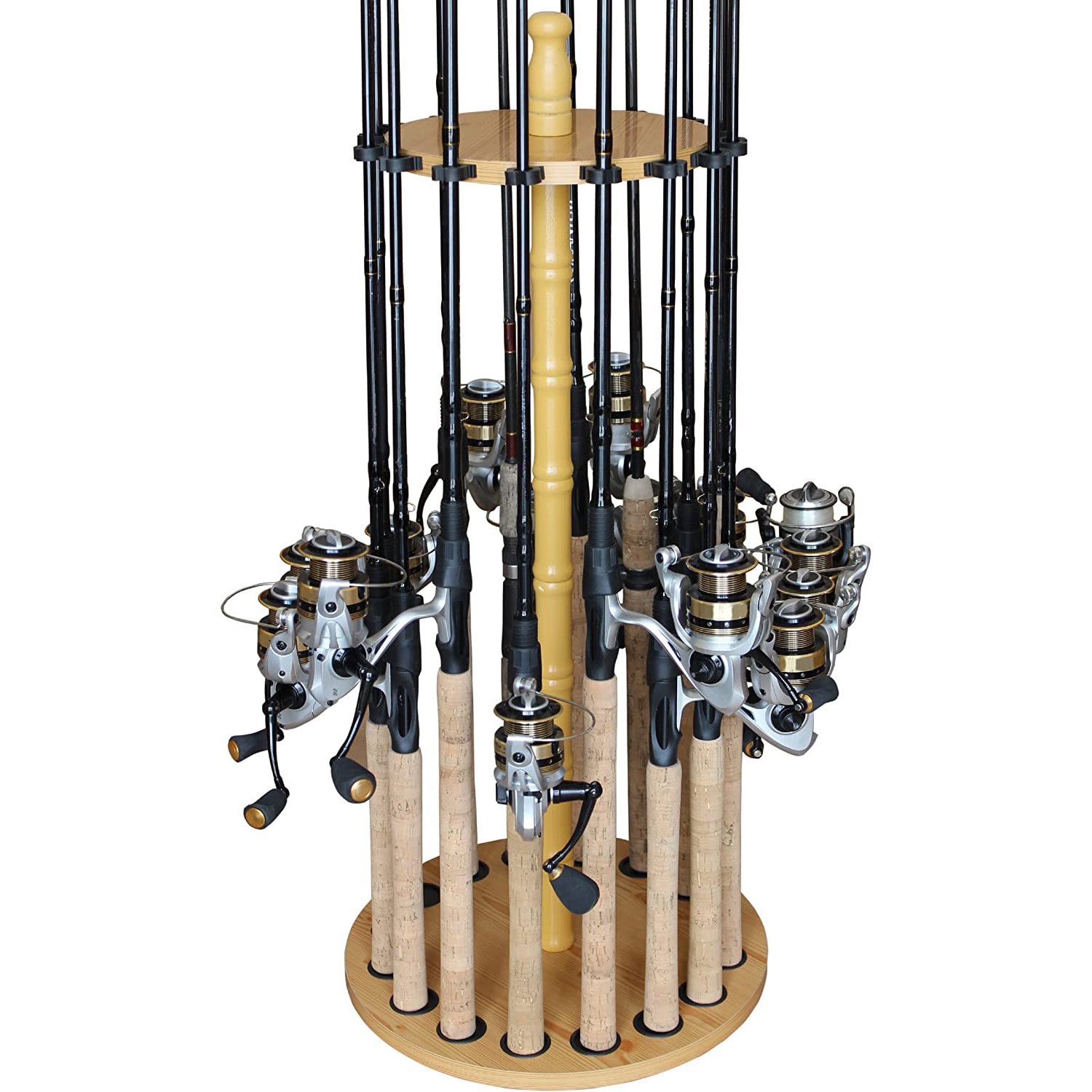 Rush Creek Creations Round 16-Rod Fishing Rod Storage Rack