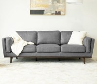 Steelside Lidia 88'' Genuine Leather Square Arm Sofa