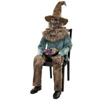 Spirit Halloween Scary Sitting Scarecrow Animatronic