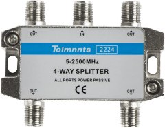 Tolmnnts 4-Way Coaxial Cable Splitter