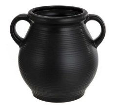 Mainstays Classic Black Ceramic Tabletop Vase