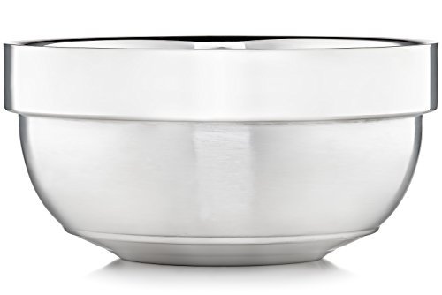 Justice Shaving Company Dual Layer Stainless Steel Shave Bowl